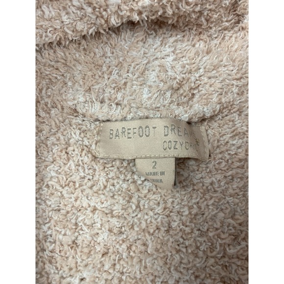 Barefoot Dreams Women's Cozychic Belted Robe Pale Pink Size 2 - Picture 4 of 7